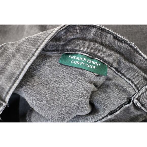 Lauren Ralph Lauren Womens Gray Premium Skinny Curvy Crop Denim Jeans Size 14 - Picture 4 of 11